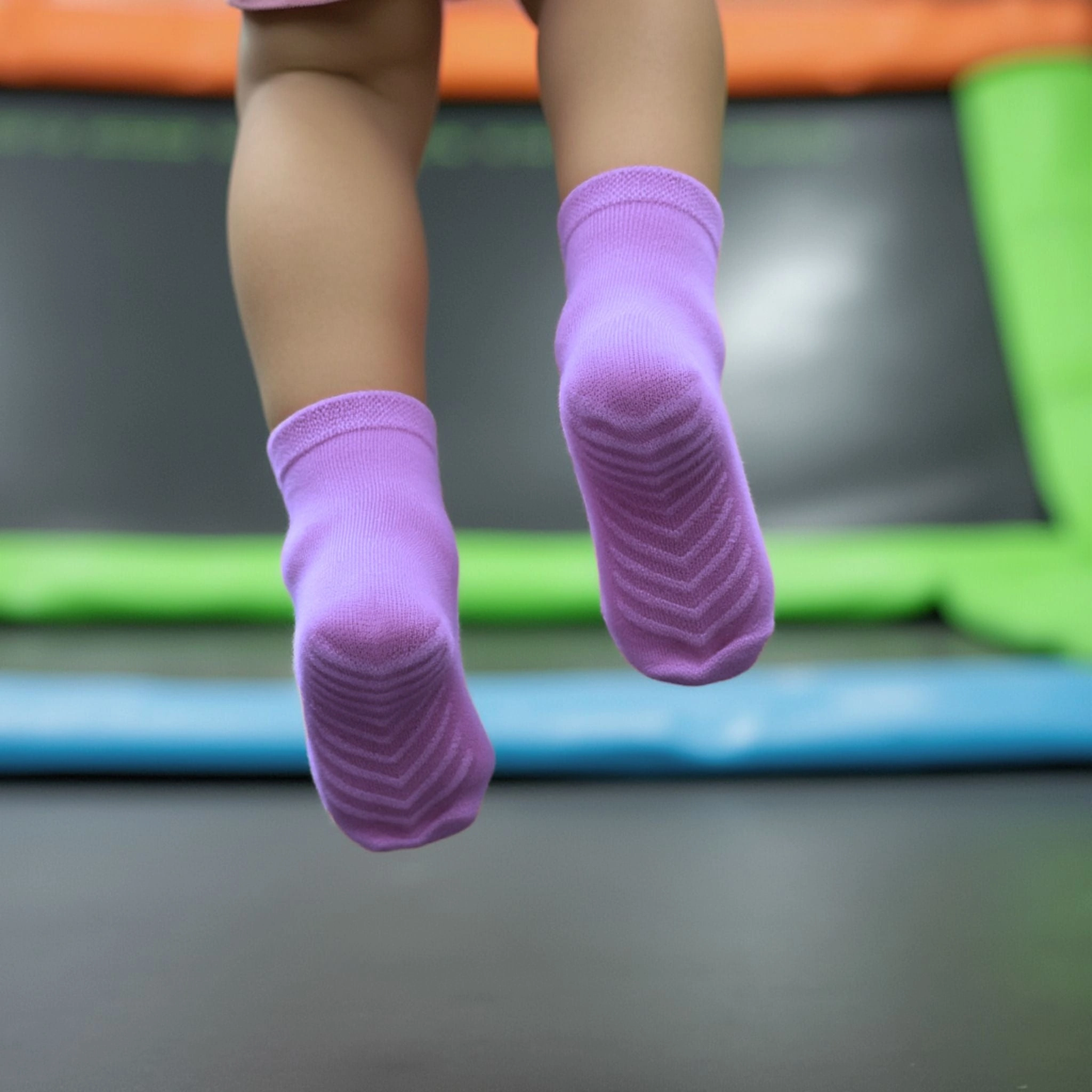 Cozy Toes Crew Socks For Little Adventurers 4-Pack Grip & Go Style!